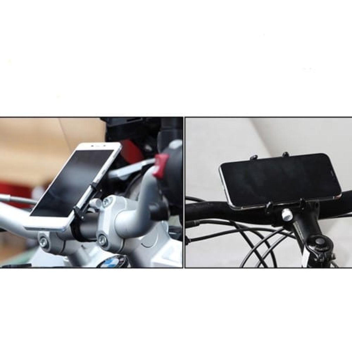 Βάση κινητού τηλεφώνου αλουμινίου GUB Pro 1 AT759 50-100mm για ηλεκτρικό σκούτερ ή ποδηλάτου μαύρη