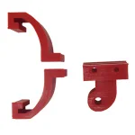 3D printed  βάση τοποθέτησης Action Camera GoPro ή άλλης στο πίσω φτερό Xiaomi m365/ 1S/ Pro/ Pro 2 - κόκκινο - Image 3