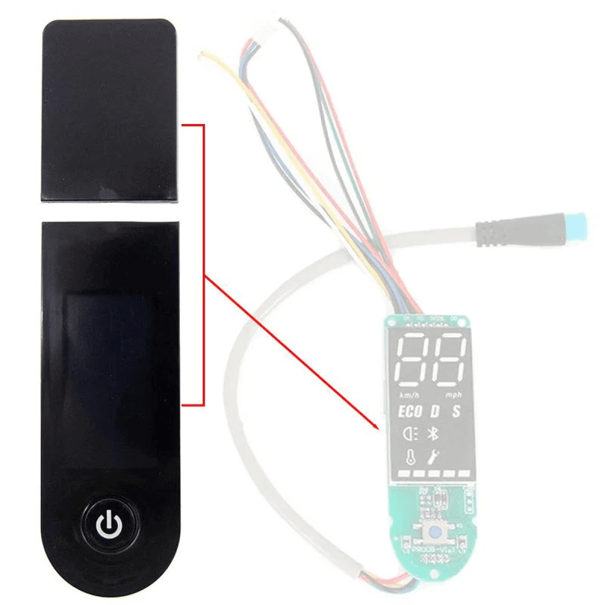 Panel ενδείξεων LED ανταλλακτικό για Xiaomi  1S/ Pro/ Essential/ Pro 2 ηλεκτρικό Scooter πατίνι OEM - Image 2