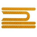 Μπροστινά & πίσω φωσφορίζοντα αυτοκόλλητα για Xiaomi για m365 ή m365 Pro ηλεκτρικό Scooter πατίνι OEM