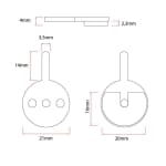 Τακάκια φρένων από ρητίνη - 2 σετ