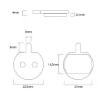 Τακάκια φρένων ρητίνης - 2 σετ [Ewheel]
