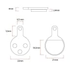 Τακάκια φρένων resin - 2 σετ [Ewheel]