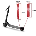 Κόκκινο αυτοκόλλητο για NINEBOT ES1 ES2 ES4 [Ewheel]