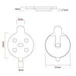 Τακάκια φρένων ρητίνης για NIU - 2 σετ [Ewheel]