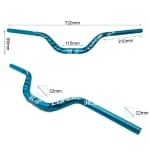 Τιμόνι 720mm με Ύψος 90mm Μαύρο [Ewheel]