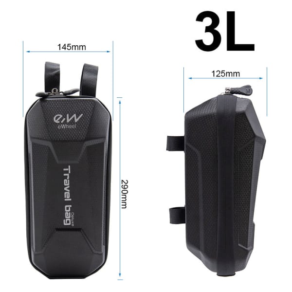 Τσάντα Deluxe μαύρη με velcro 3L [Ewheel]