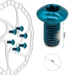 Βίδες M5X10 πολύχρωμες για δίσκους φρένων - 12τμχ [Ewheel]