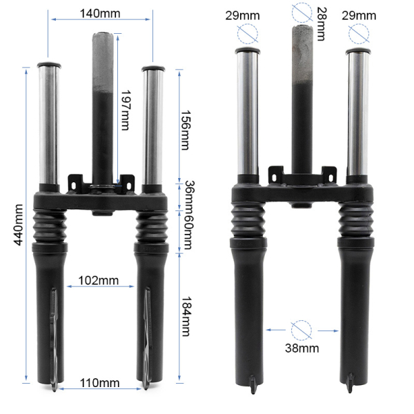 Αμορτισέρ εμπρός διεύθυνσης ZT3 PRO E [Ninebot]