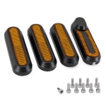 Ανακλαστήρας μαύρος με κίτρινο φως για XIAOMI [Ewheel]