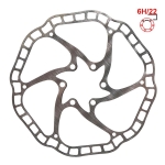 Δίσκος φρένων 140mm 6H ασημί [Ewheel]