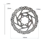 Δίσκος φρένων 140mm [Ewheel]