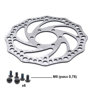 Δίσκος φρένων R6.2 140mm 6h ασημί 48mm [Ewheel]