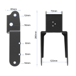 Εμπρός πιρούνι Kukirin G2 (Χωρίς Λογότυπο) [Kukirin]