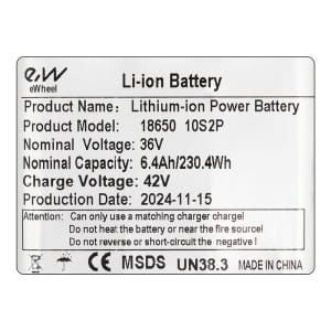 Μπαταρία Εξωτερική 36V 6.4Ah [Ewheel]