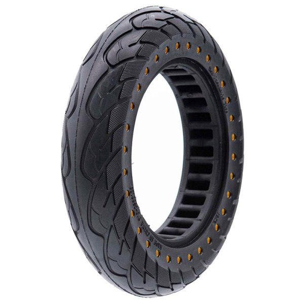 Συμπαγής Τροχός 10x2.5-6.1 Κίτρινες Κουκίδες [Nedong]