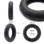 Συμπαγής Τροχός 10x2.5-6.1 Κίτρινες Κουκίδες [Nedong]