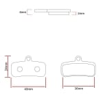 Τακάκια φρένων Ceramic Shimano Saint M810/M820 [Ewheel]