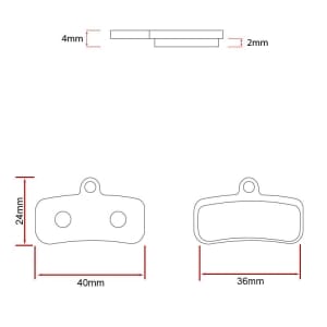Τακάκια φρένων Ceramic Shimano Saint M810/M820 [Ewheel]