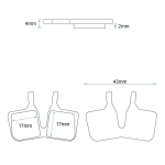 Τακάκια φρένων resin - Σετ 2 τεμαχίων [Ewheel]