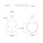 Τακάκια φρένων ρητίνης - 2 σετ