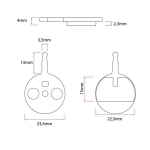 Τακάκια φρένων ρητίνης - 2 σετ [Ewheel]