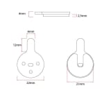 Τακάκια φρένων ρητίνης στρογγυλά με καρφί x20 [Ewheel]