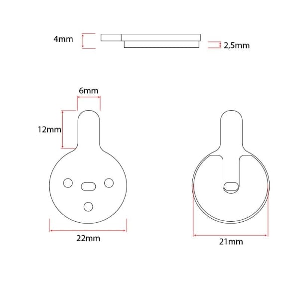 Τακάκια φρένων ρητίνης στρογγυλά με καρφί x20 [Ewheel]