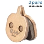 Τακάκια φρένων τετράγωνα ρητίνης με στρογγύλεμα [Ewheel]