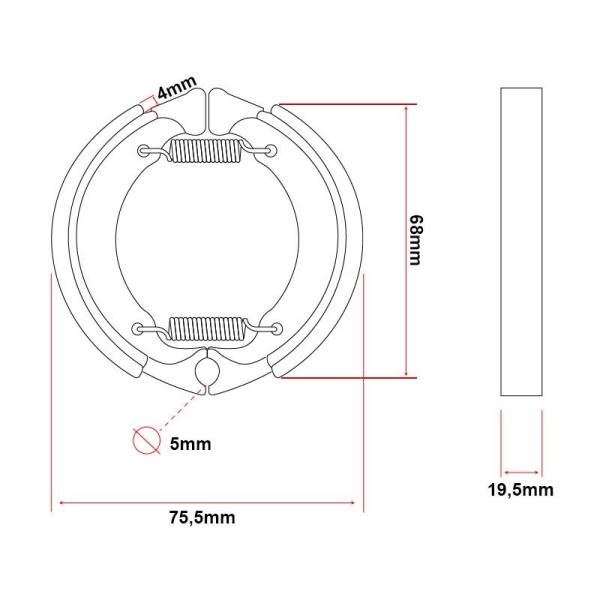 Τακάκια φρένων τύμπανου Ninebot D series/G30